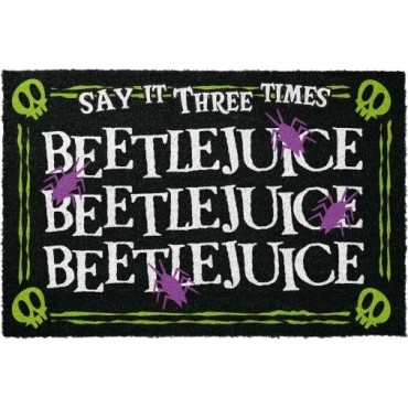 Felpudo Say It Three Times Beetlejuice 60 x 40 cms