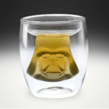 Vaso 3D Darth Vader Star Wars Cristal Doble Pared 200 mls