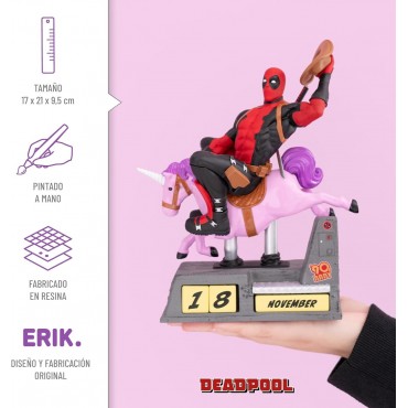 Calendario Perpetuo Deadpool Y Unicornio Marvel