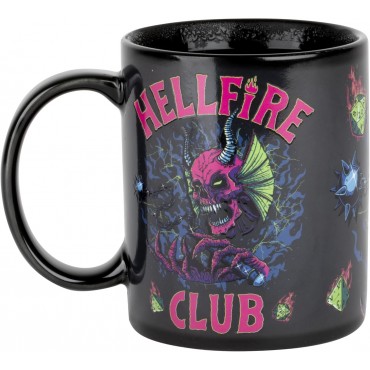 Taza Térmica Club Hellfire Stranger Things Cerámica 330 mls