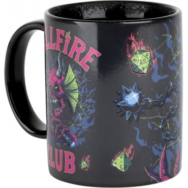 Taza Térmica Club Hellfire Stranger Things Cerámica 330 mls