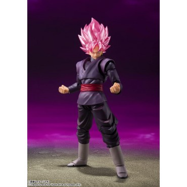 Figura Goku Black Super Saiyan Rosé Dragon Ball Super SH Figuarts Articulada 14 cms