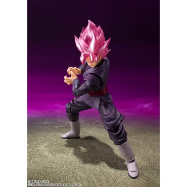 Figura Goku Black Super Saiyan Rosé Dragon Ball Super SH Figuarts Articulada 14 cms