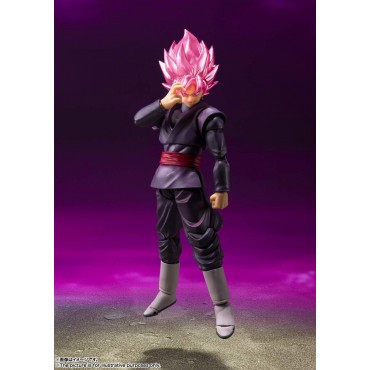 Figura Goku Black Super Saiyan Rosé Dragon Ball Super SH Figuarts Articulada 14 cms