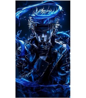 Placa Decorativa Jujutsu Kaisen Satoru Gojo Metálica Cuadro Póster HD