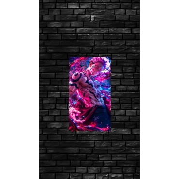 Placa Decorativa Jujutsu Kaisen Ryomen Sukuna Metálica Cuadro Póster HD