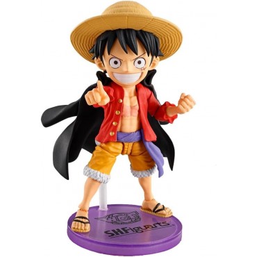 Figura Monkey D. Luffy Tamashii Web Shop Version One Piece S.H. Figuarts Articulada 7,5 cms