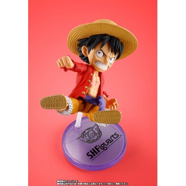 Figura Monkey D. Luffy Tamashii Web Shop Version One Piece S.H. Figuarts Articulada 7,5 cms