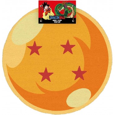 Felpudo Redondo Bola de Dragón 4 Estrellas Dragon Ball 50 cms
