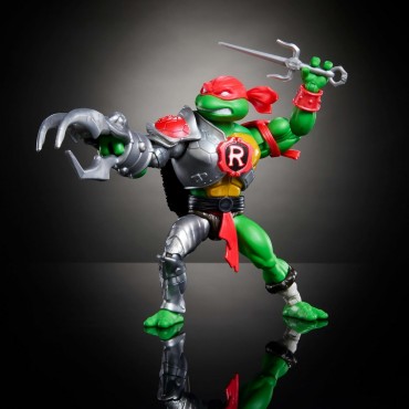 Figura Raphael MOTU X TMNT Turtles of Grayskull Masters of the Universe Teenage Mutant Ninja Turtles Articulada 14 cms