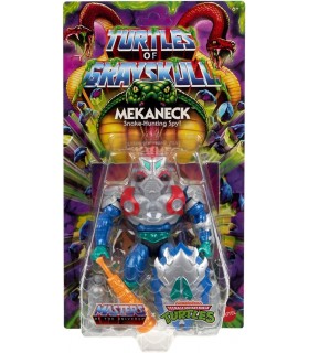 Figura Mekaneck MOTU X TMNT Turtles of Grayskull Masters of the Universe Teenage Mutant Ninja Turtles Articulada 14 cms
