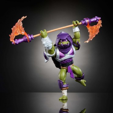 Figura Donatello MOTU X TMNT Turtles of Grayskull Masters of the Universe Teenage Mutant Ninja Turtles Articulada 14 cms