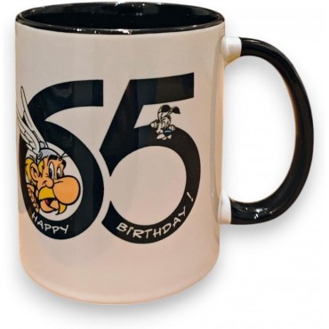 Taza Astérix 65 Aniversario Astérix e Ideáfix Cerámica 320 mls
