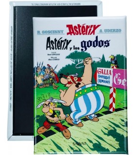 Imán Decorativo Portada Astérix y Los Godos 5,5 x 8 cms (Español)