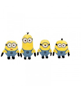 Pack 4 Peluches Minions Gru 20 cms