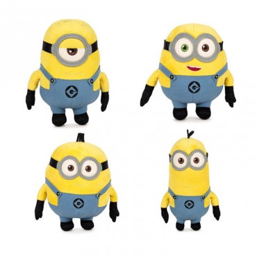 Pack 4 Peluches Minions Gru 20 cms