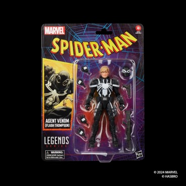 Figura Agent Venom Flash Thompson Spider-Man Marvel Legends Articulada 15 cms