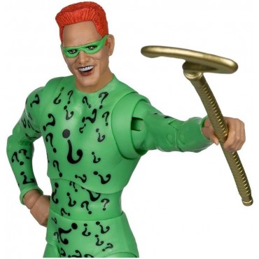 Figura Enigma The Riddler Batman Forever DC Multiverse Collect To Build Articulada 18 cms
