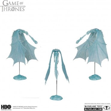 Figura Dragón Viserion Juego De Tronos Frostbite Edition Gold Label Edición Limitada Articulada 