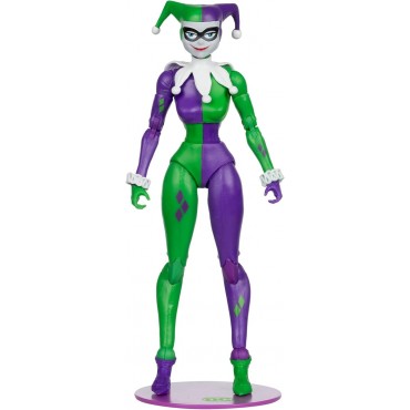 Figura Harley Quinn Jokerizada DC Multiverse Gold Label Articulada 18 cms