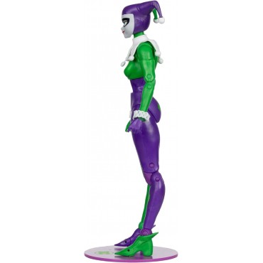 Figura Harley Quinn Jokerizada DC Multiverse Gold Label Articulada 18 cms