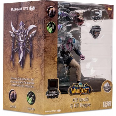 Figura Elf Druid & Elf Rogue World Of Warcraft Common 15 cms