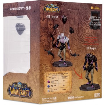 Figura Elf Druid & Elf Rogue World Of Warcraft Common 15 cms