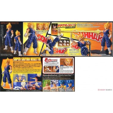 Figura Super Saiyan Vegetto Dragon Ball Z Model Kit Articulada 15 cms