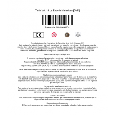 Tintin Vol. 18 La Estrella Misteriosa [DVD]