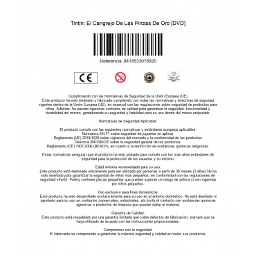 Les Aventures De Tintin: Le Crabe Aux Pinces D'Or [DVD]