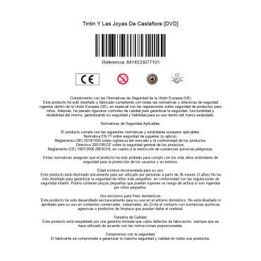 Tintin Y Las Joyas De Castafiore [DVD]