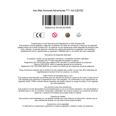 Iron Man Armored Adventures Tº1 Vol.3 [DVD]