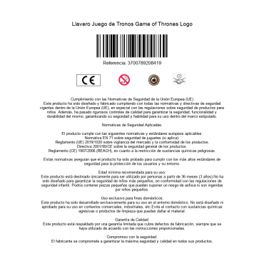 Llavero Juego de Tronos Game of Thrones Logo