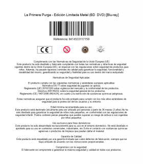 La Primera Purga - Edición Limitada Metal (BD  DVD) [Blu-ray]