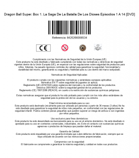 Dragon Ball Super. Box 1. La Saga De La Batalla De Los Dioses Episodios 1 A 14 [DVD]