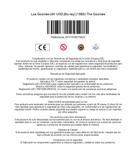 Los Goonies [4K UHD,Blu-ray] (1985) The Goonies