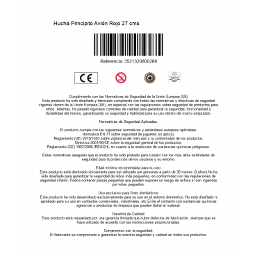 Hucha Principito Avión Rojo 27 cms                                              