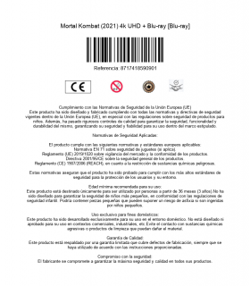 Mortal Kombat (2021) 4k UHD + Blu-ray [Blu-ray]