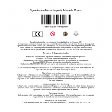 Figura Arcade Marvel Legends Articulada 15 cms 