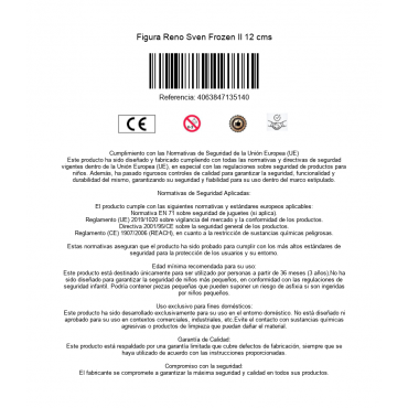 Figura Reno Sven Frozen II 12 cms