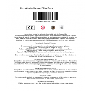 Figura Afrodita Mazinger Z Pixel 7 cms                                    