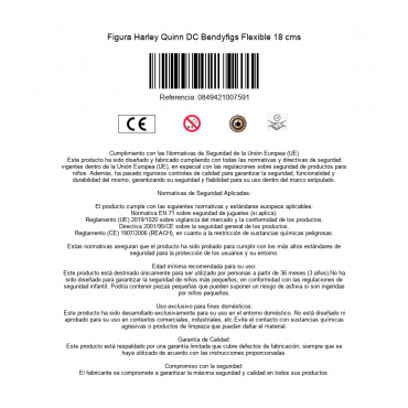 Figura Harley Quinn DC Bendyfigs Flexible 18 cms