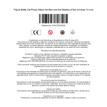 Figura Battle Cat Power Attack He-Man and the Masters of the Universe 14 cms