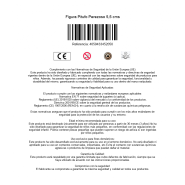 Figura Pitufo Perezoso 5,5 cms