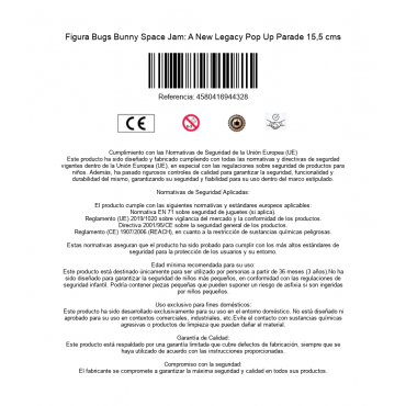 Figura Bugs Bunny Space Jam: A New Legacy Pop Up Parade 15,5 cms