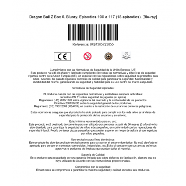 Dragon Ball Z Box 6. Bluray. Episodios 100 a 117 (18 episodios). [Blu-ray]