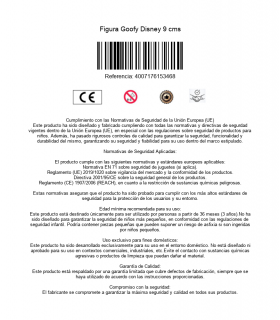 Figura Goofy Disney 9 cms