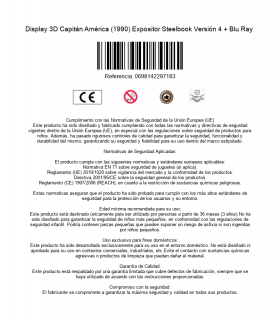 Display 3D Capitán América (1990) Expositor Steelbook Versión 4 + Blu Ray 