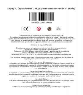 Display 3D Capitán América (1990) Expositor Steelbook Versión 5 + Blu Ray 