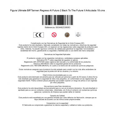Figura Ultimate Biff Tannen Regreso Al Futuro 2 Back To The Future II Articulada 18 cms